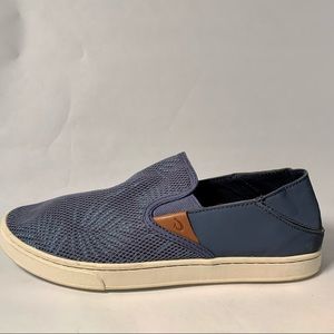 OluKai Blue Women’s Slip on Sneakers Size 10